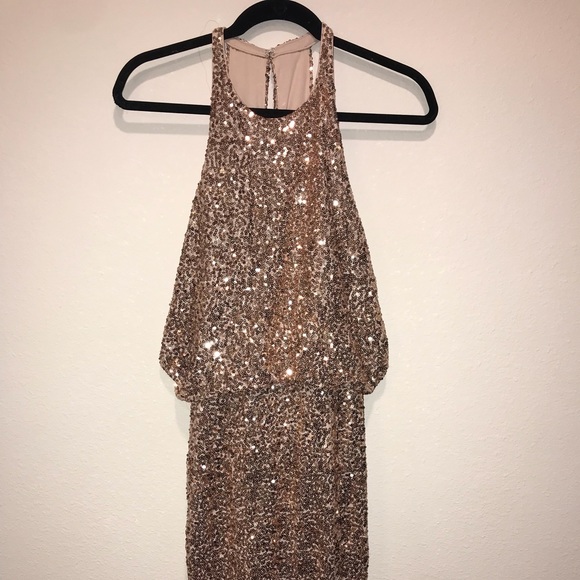 badgley mischka blush maria dress